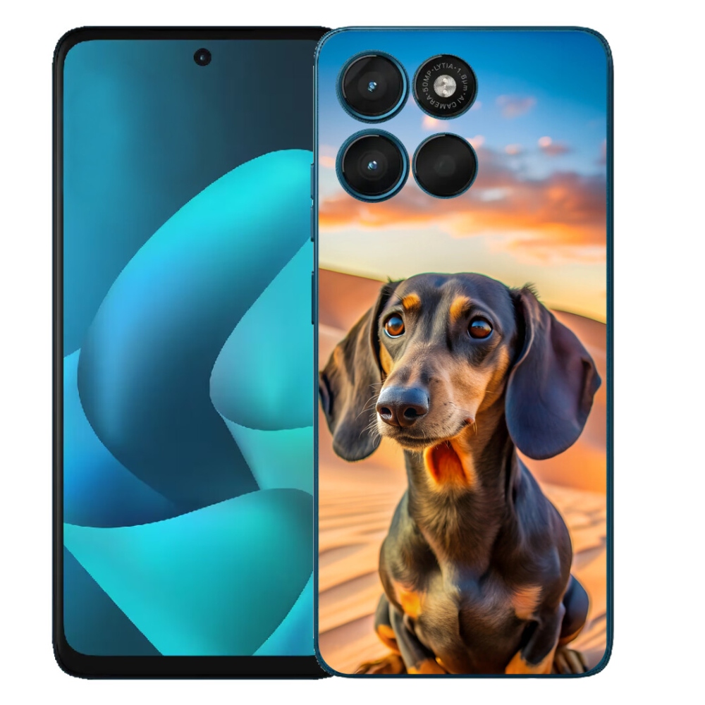 Gelový kryt mmCase na Motorola Moto G57 Power - jezevčík 3 