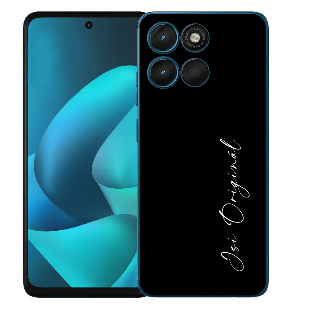 Gelový kryt mmCase na Motorola Moto G57 Power - jsi originál černé pozadí