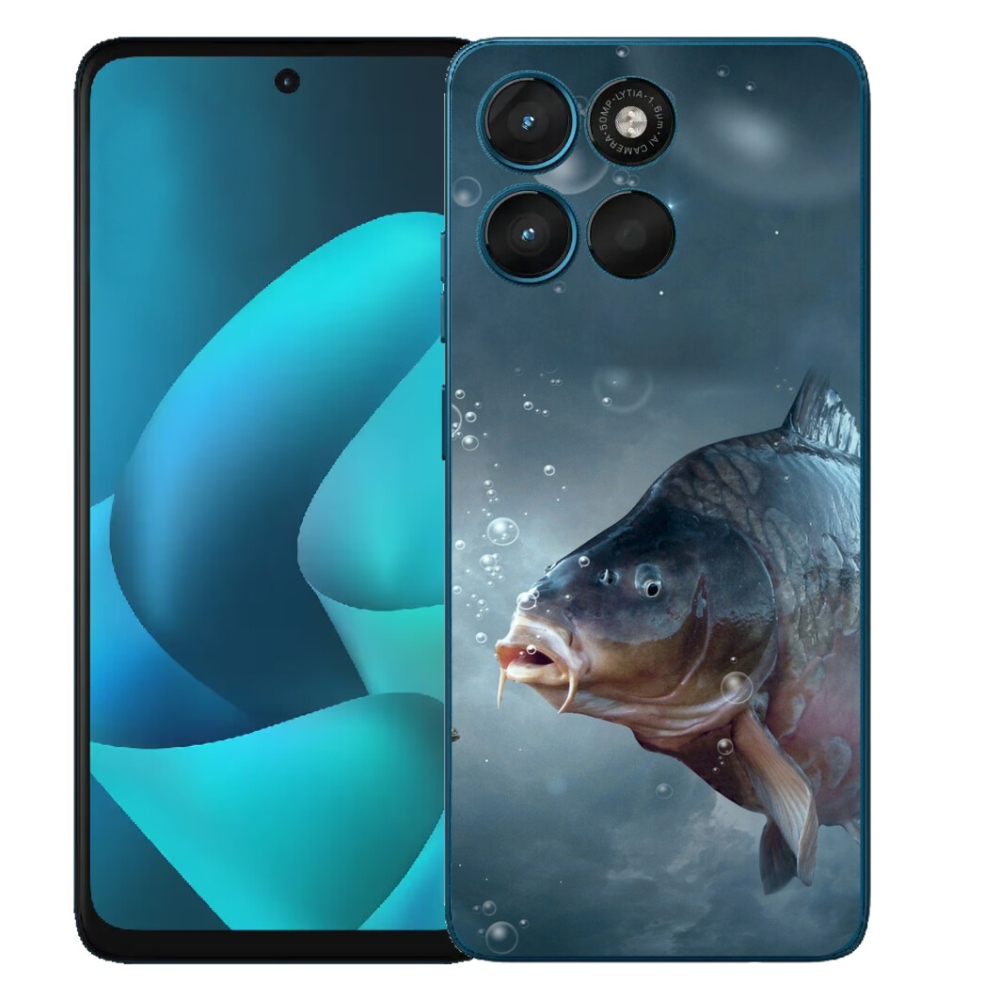 Gelový kryt mmCase na Motorola Moto G57 Power - kapr a bublinky