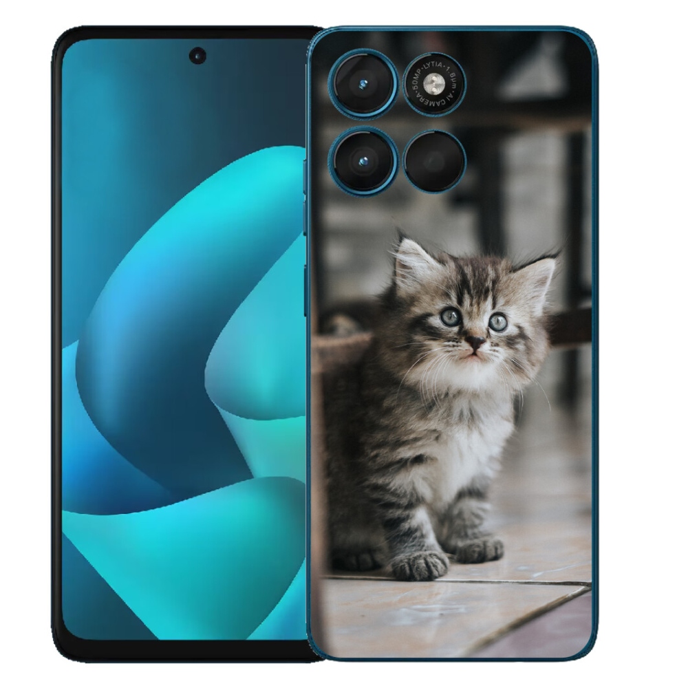 Gelový kryt mmCase na Motorola Moto G57 Power - koťátko