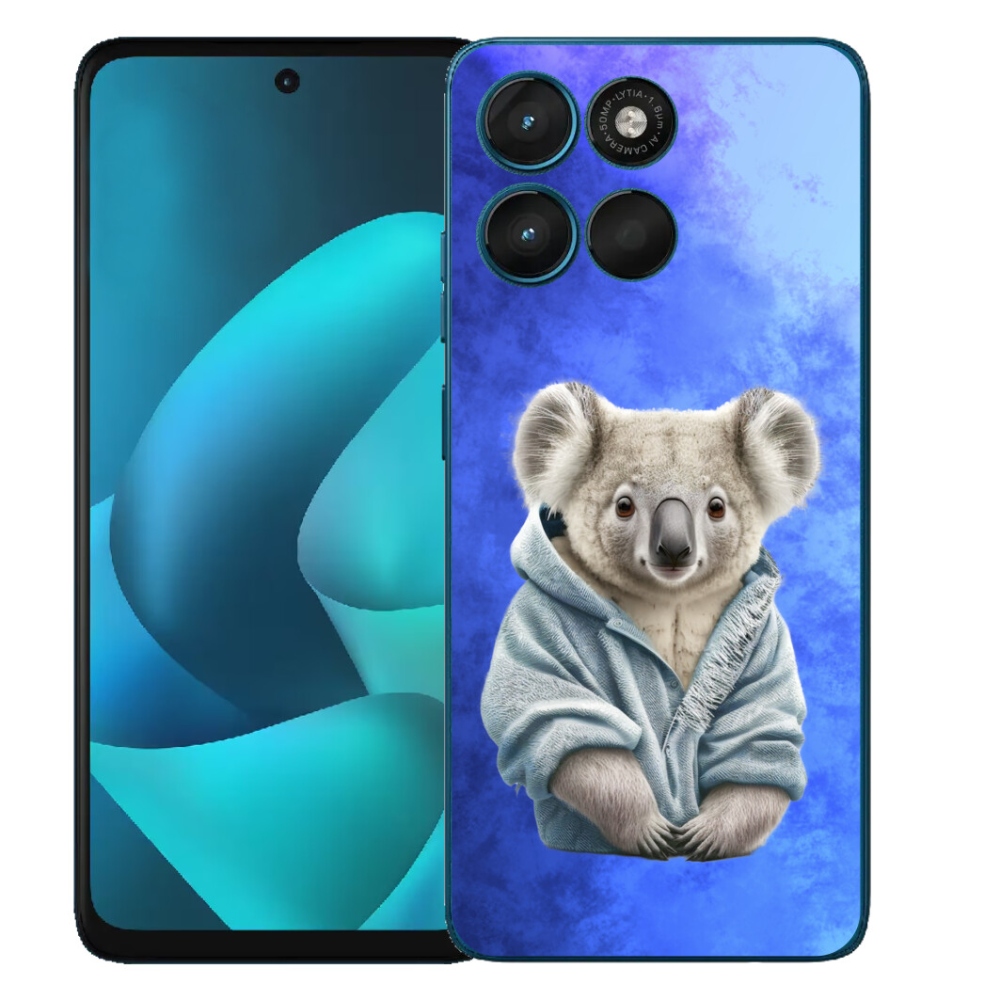 Gelový kryt mmCase na Motorola Moto G57 Power - koala ve svetru