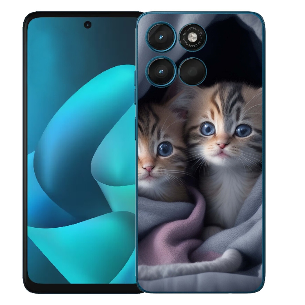 Gelový kryt mmCase na Motorola Moto G57 Power - kočičí duo 2