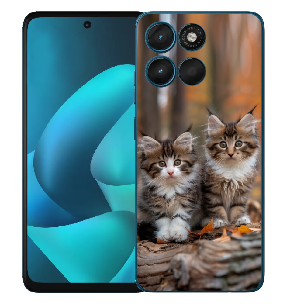 Gelový kryt mmCase na Motorola Moto G57 Power - kočičí duo 3
