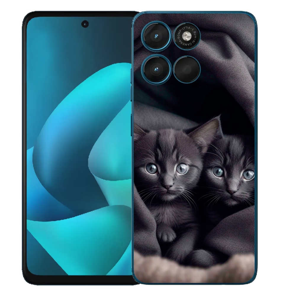 Gelový kryt mmCase na Motorola Moto G57 Power - kočičí duo