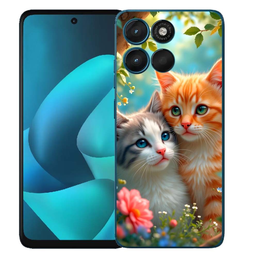 Gelový kryt mmCase na Motorola Moto G57 Power - kočičí láska 2