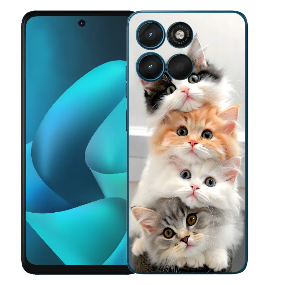 Gelový kryt mmCase na Motorola Moto G57 Power - kočičí parta
