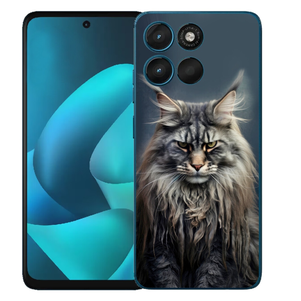 Gelový kryt mmCase na Motorola Moto G57 Power - kočíčí pohled 4
