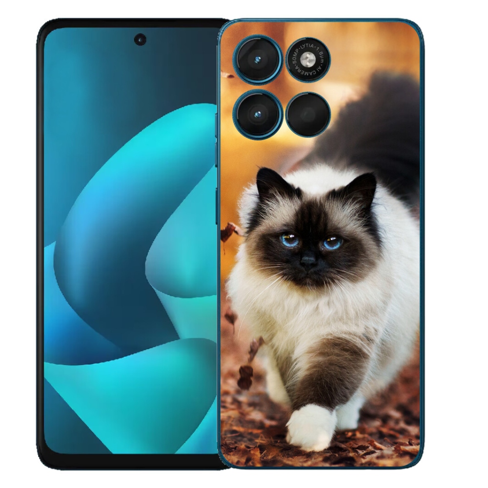 Gelový kryt mmCase na Motorola Moto G57 Power - kočka