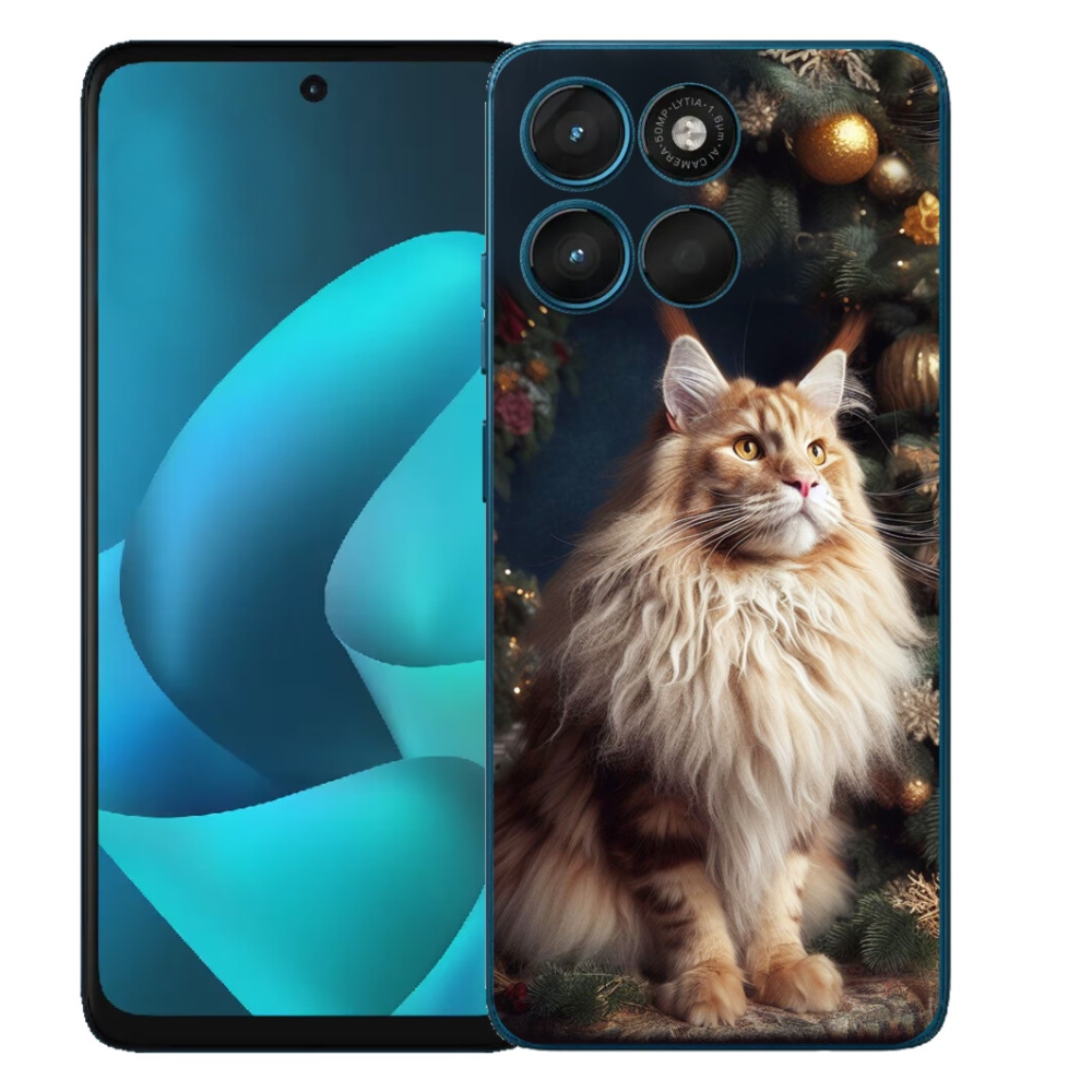 Gelový kryt mmCase na Motorola Moto G57 Power - kočka u stromku