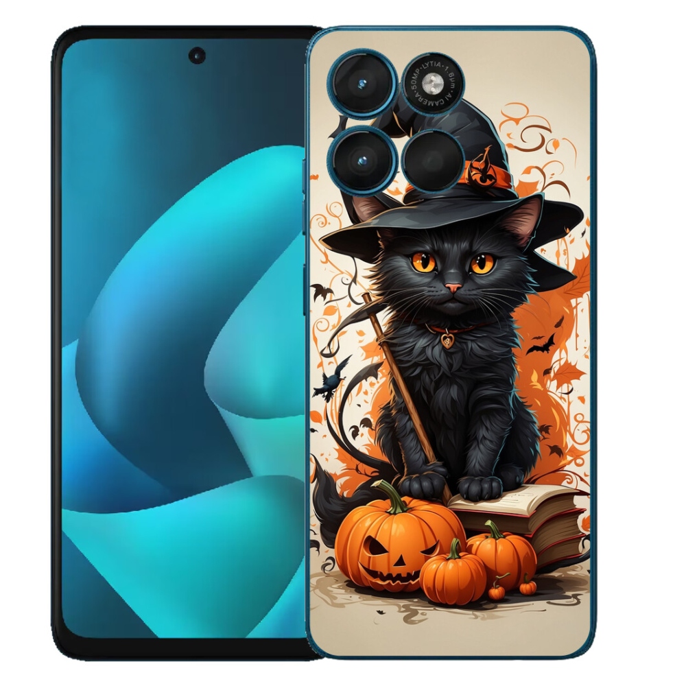 Gelový kryt mmCase na Motorola Moto G57 Power - kocour čaroděj