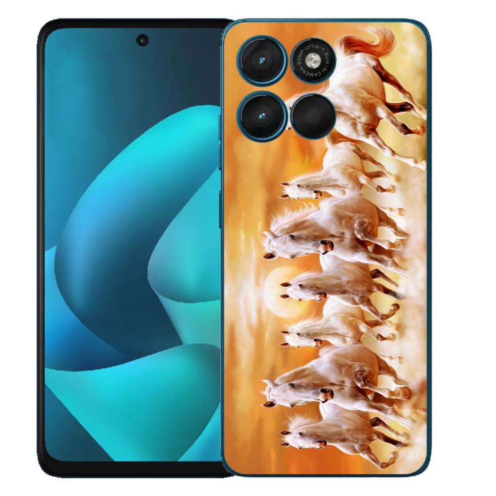Gelový kryt mmCase na Motorola Moto G57 Power - koně 2