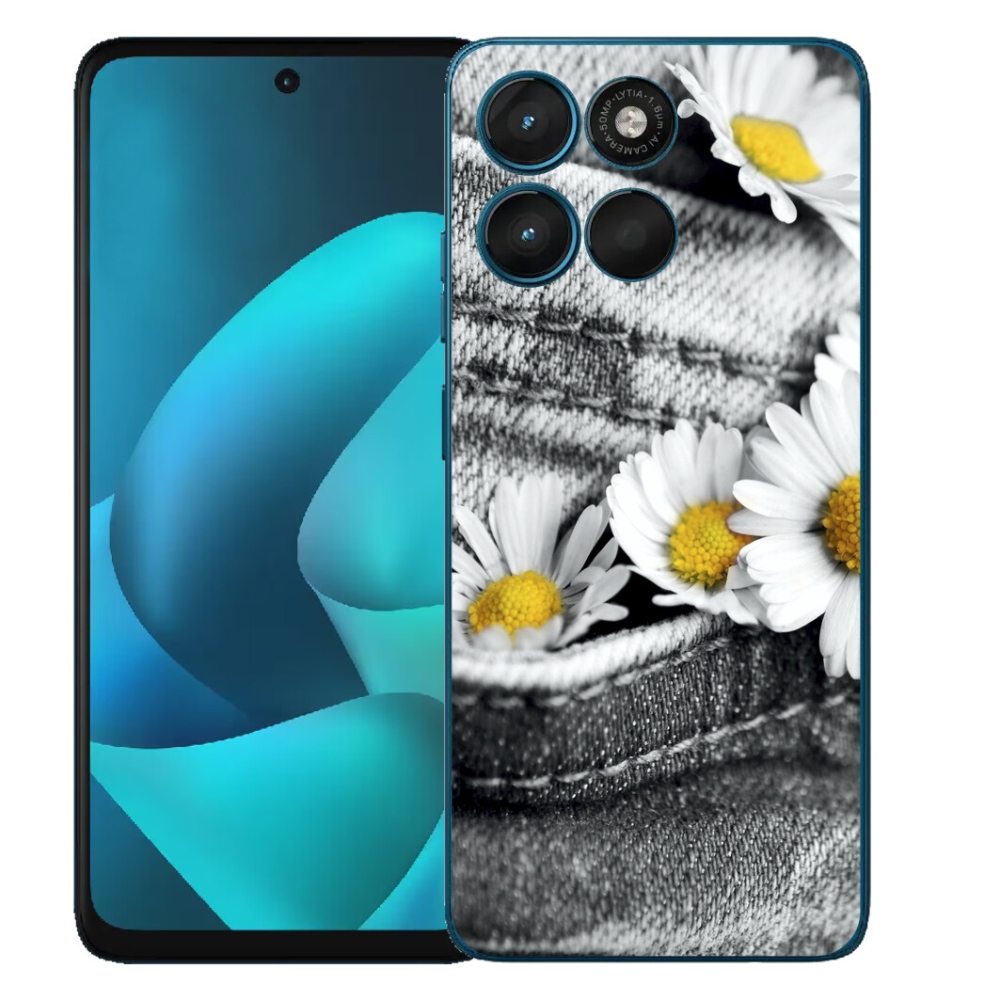 Gelový kryt mmCase na Motorola Moto G57 Power - kopretiny