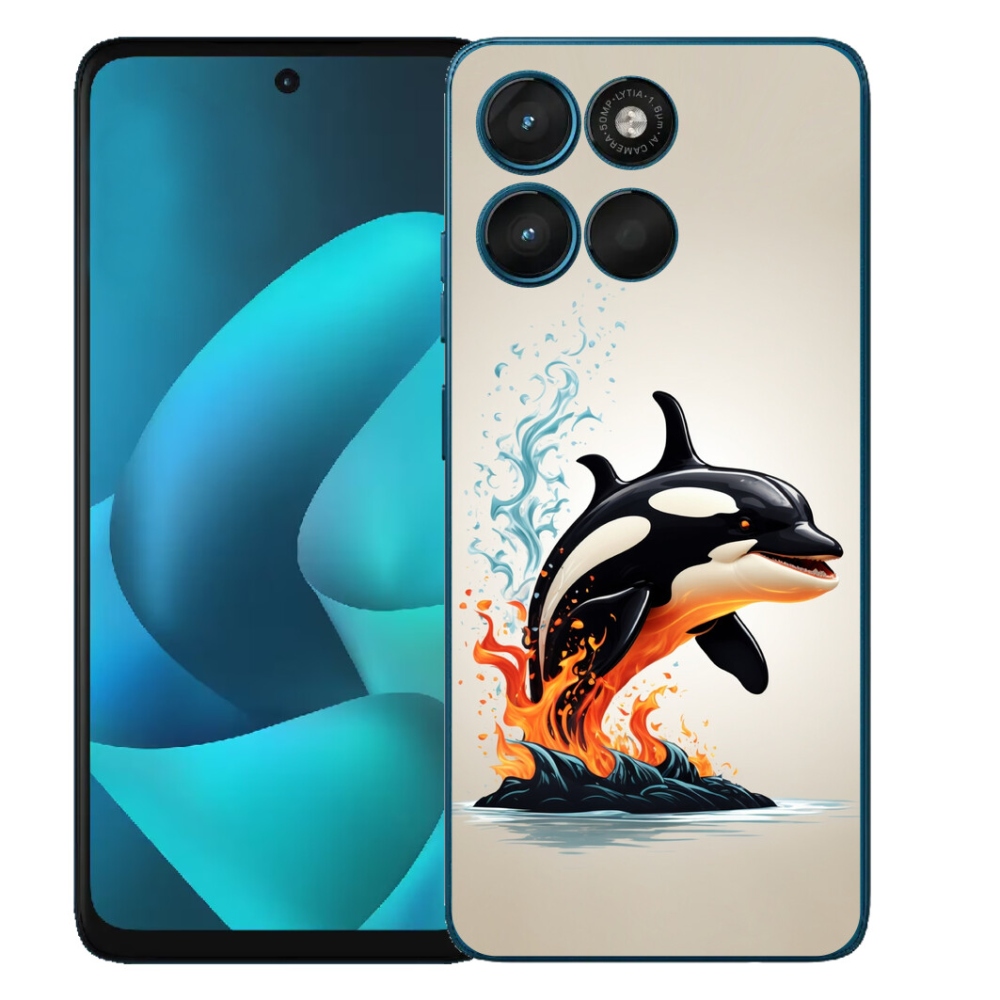 Gelový kryt mmCase na Motorola Moto G57 Power - kosatka
