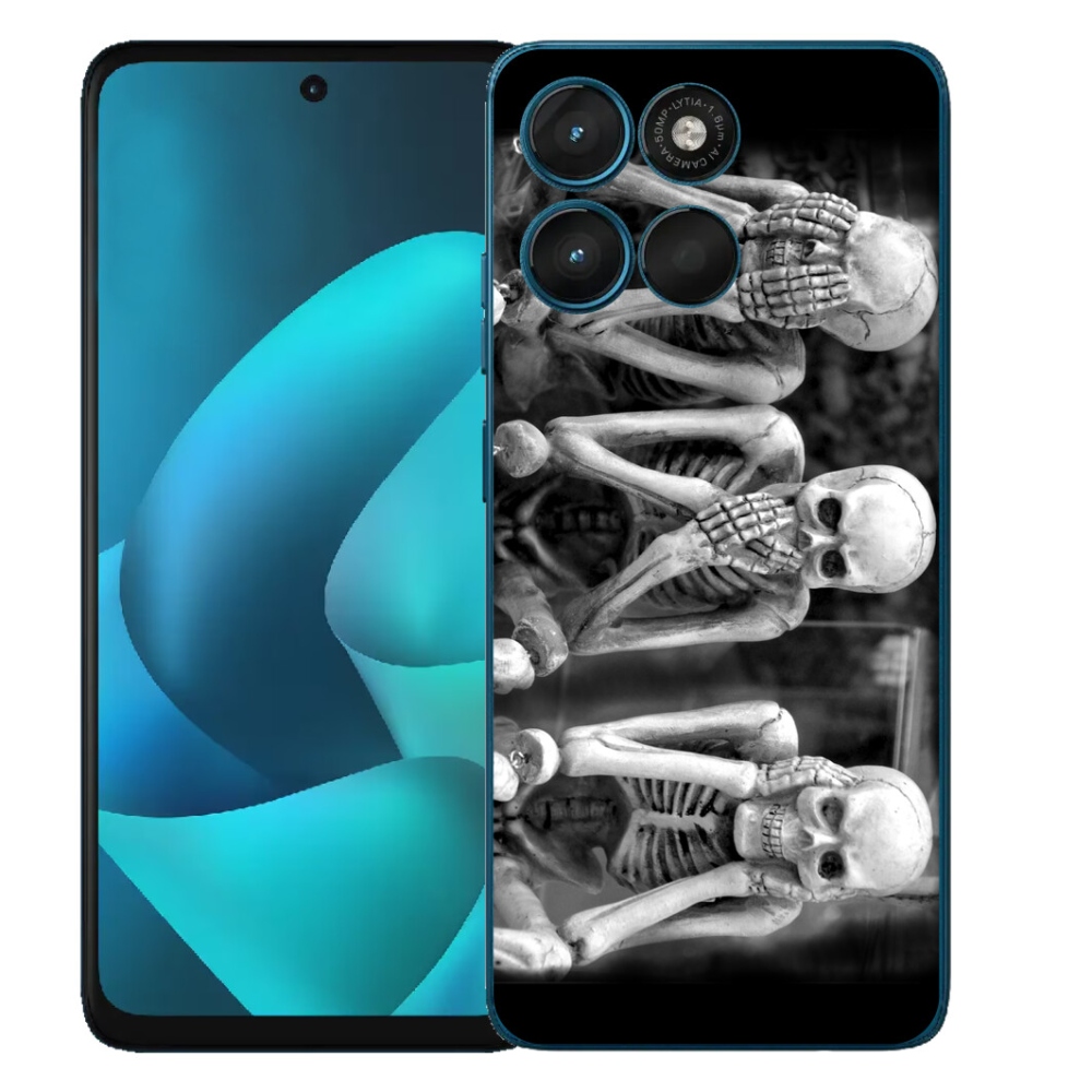 Gelový kryt mmCase na Motorola Moto G57 Power - kostlivci