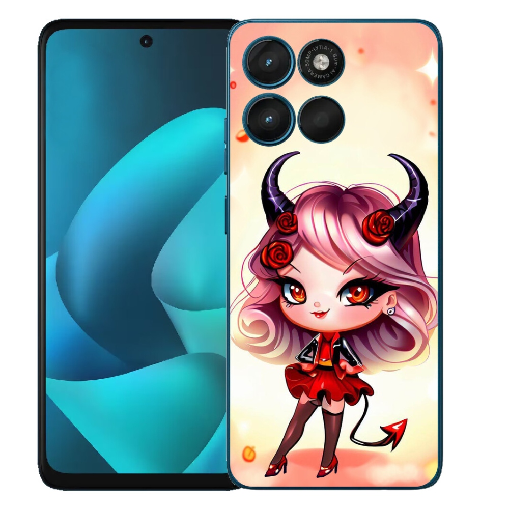 Gelový kryt mmCase na Motorola Moto G57 Power - kreslená čertice