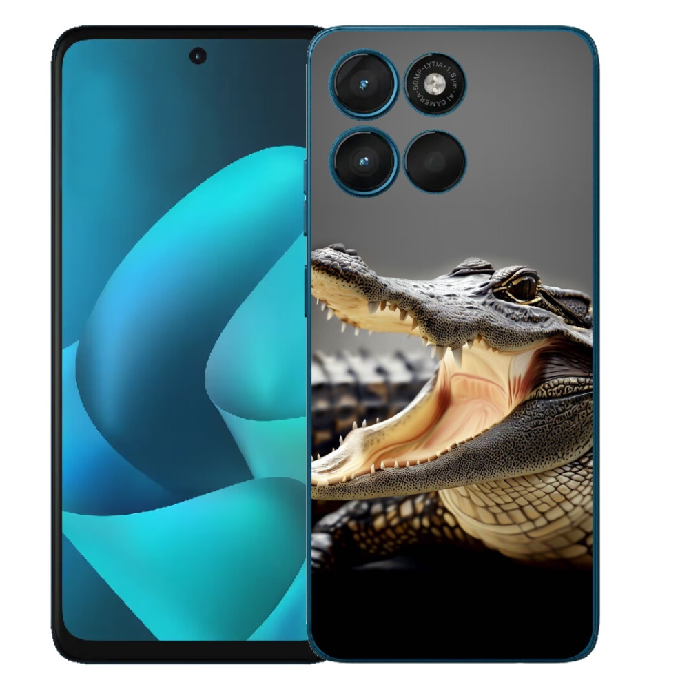 Gelový kryt mmCase na Motorola Moto G57 Power - krokodýl