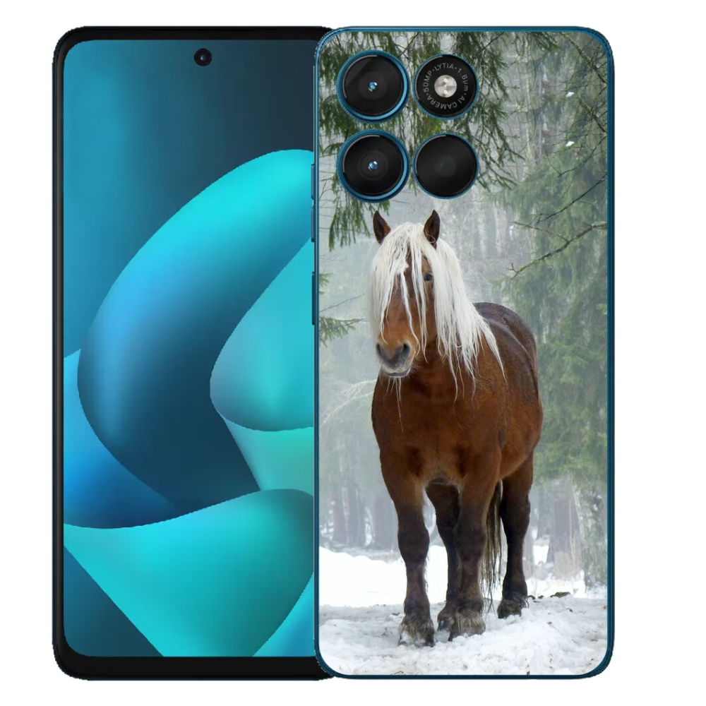 Gelový kryt mmCase na Motorola Moto G57 Power - kůň v lese