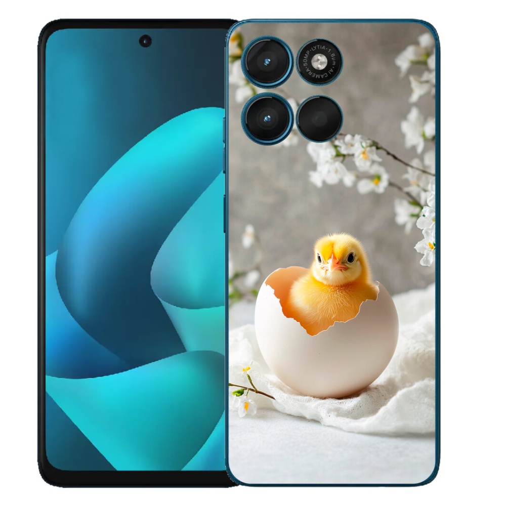 Gelový kryt mmCase na Motorola Moto G57 Power - kuřátko