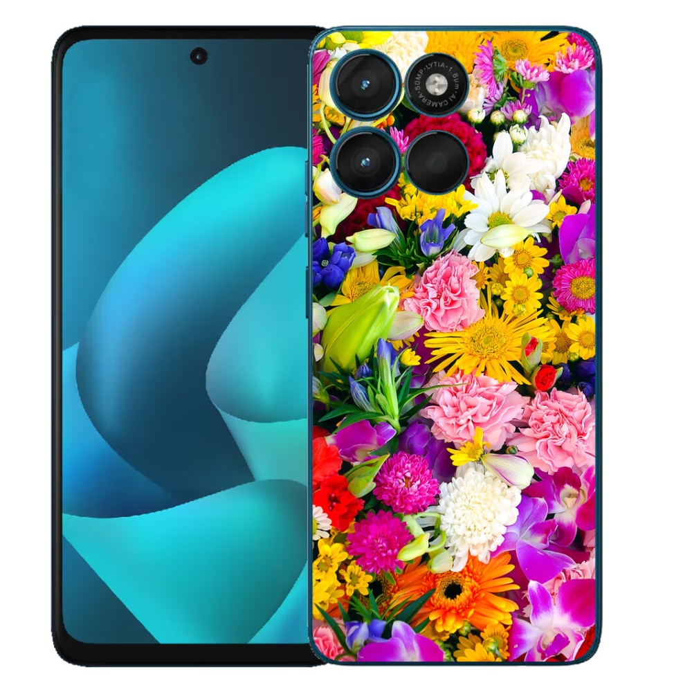 Gelový kryt mmCase na Motorola Moto G57 Power - květiny 12
