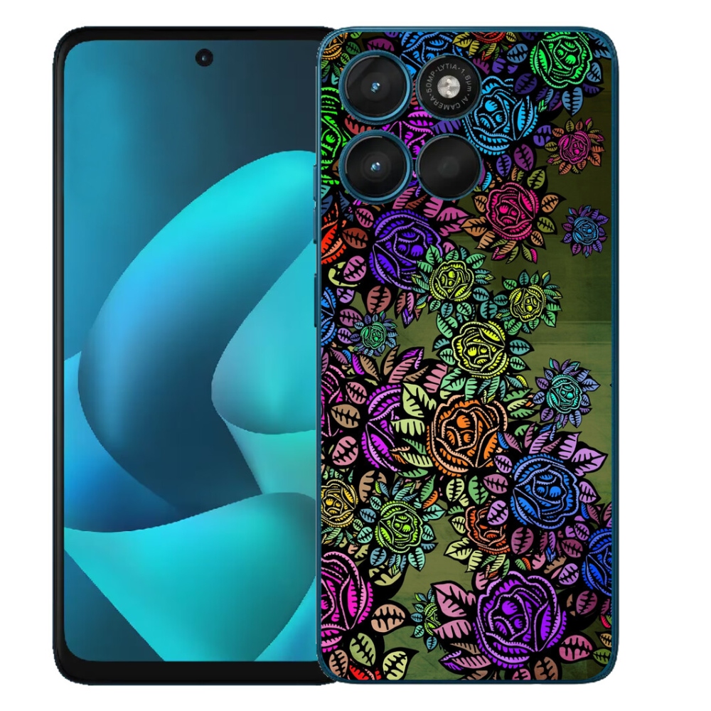Gelový kryt mmCase na Motorola Moto G57 Power - květiny 6
