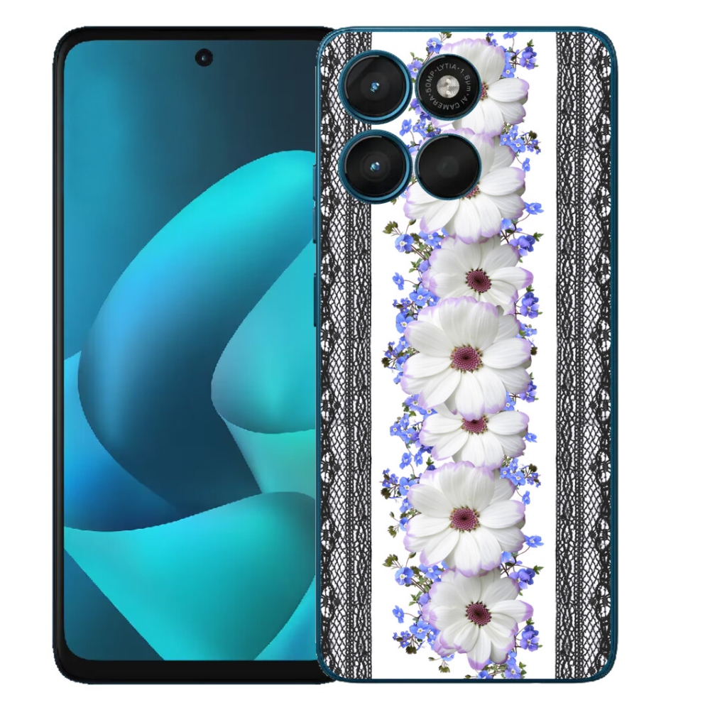 Gelový kryt mmCase na Motorola Moto G57 Power - květiny 8