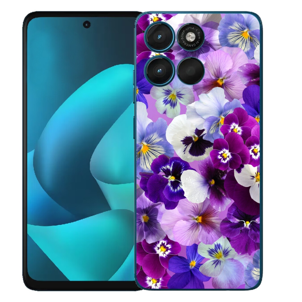 Gelový kryt mmCase na Motorola Moto G57 Power - květiny 9
