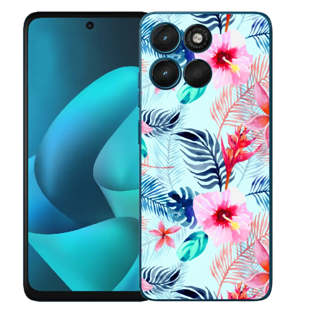 Gelový kryt mmCase na Motorola Moto G57 Power - květiny
