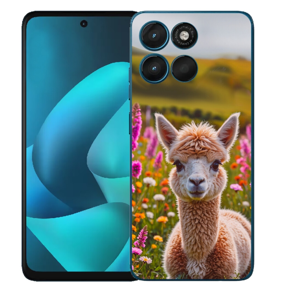 Gelový kryt mmCase na Motorola Moto G57 Power - lama na louce