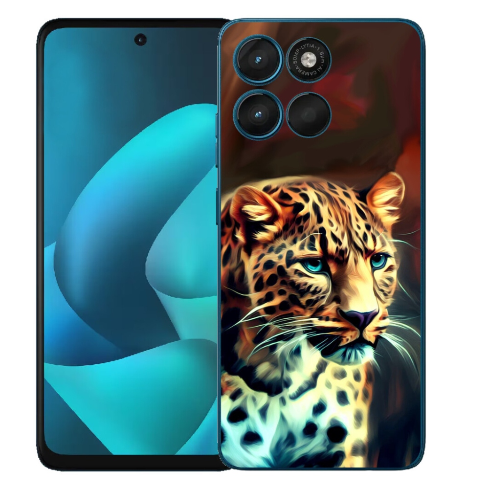 Gelový kryt mmCase na Motorola Moto G57 Power - leopard