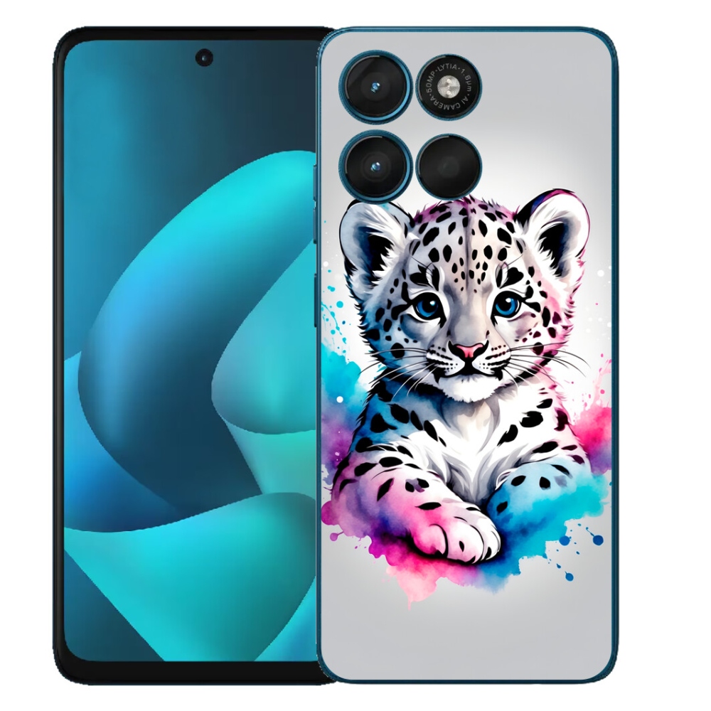Gelový kryt mmCase na Motorola Moto G57 Power - levhartí mládě
