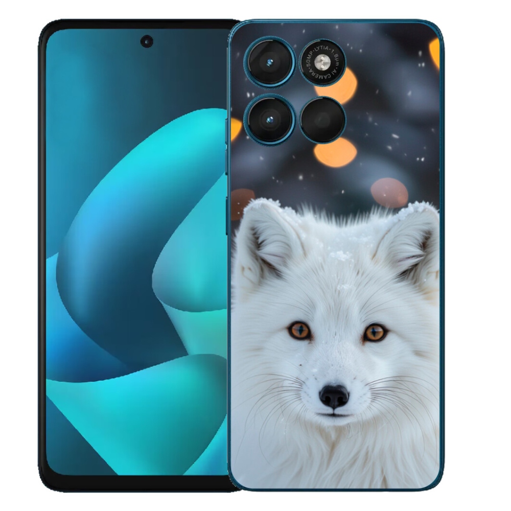 Gelový kryt mmCase na Motorola Moto G57 Power - liška polární