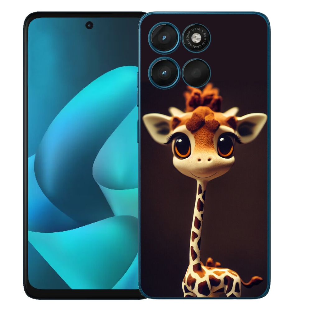 Gelový kryt mmCase na Motorola Moto G57 Power - malá žirafa