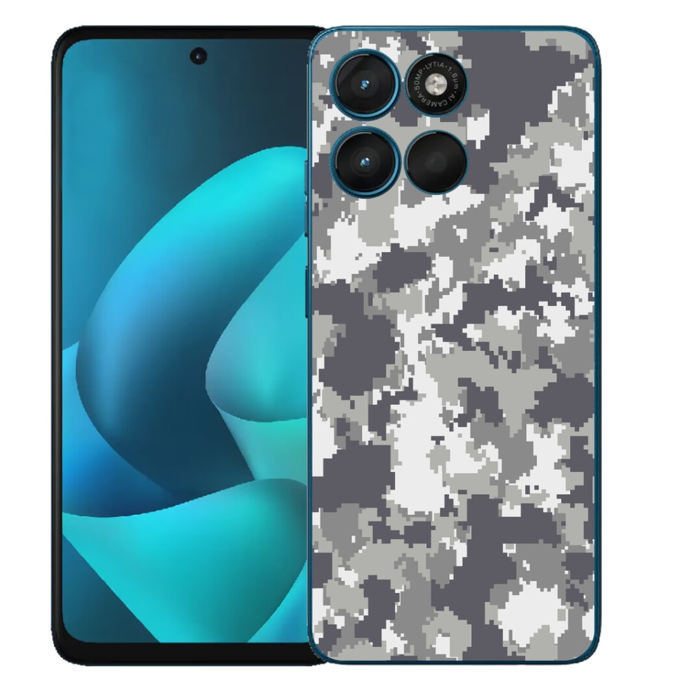 Gelový kryt mmCase na Motorola Moto G57 Power - maskáčový vzor 2
