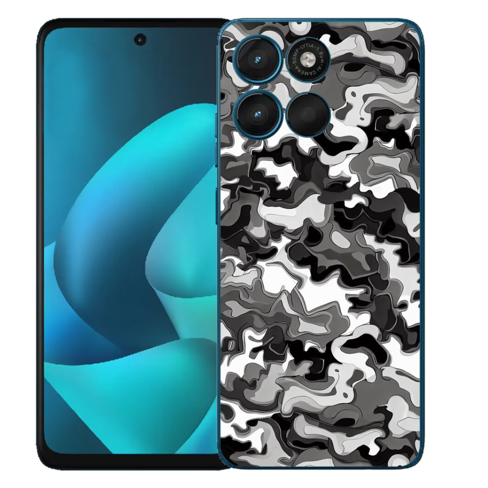 Gelový kryt mmCase na Motorola Moto G57 Power - maskáčový vzor 3