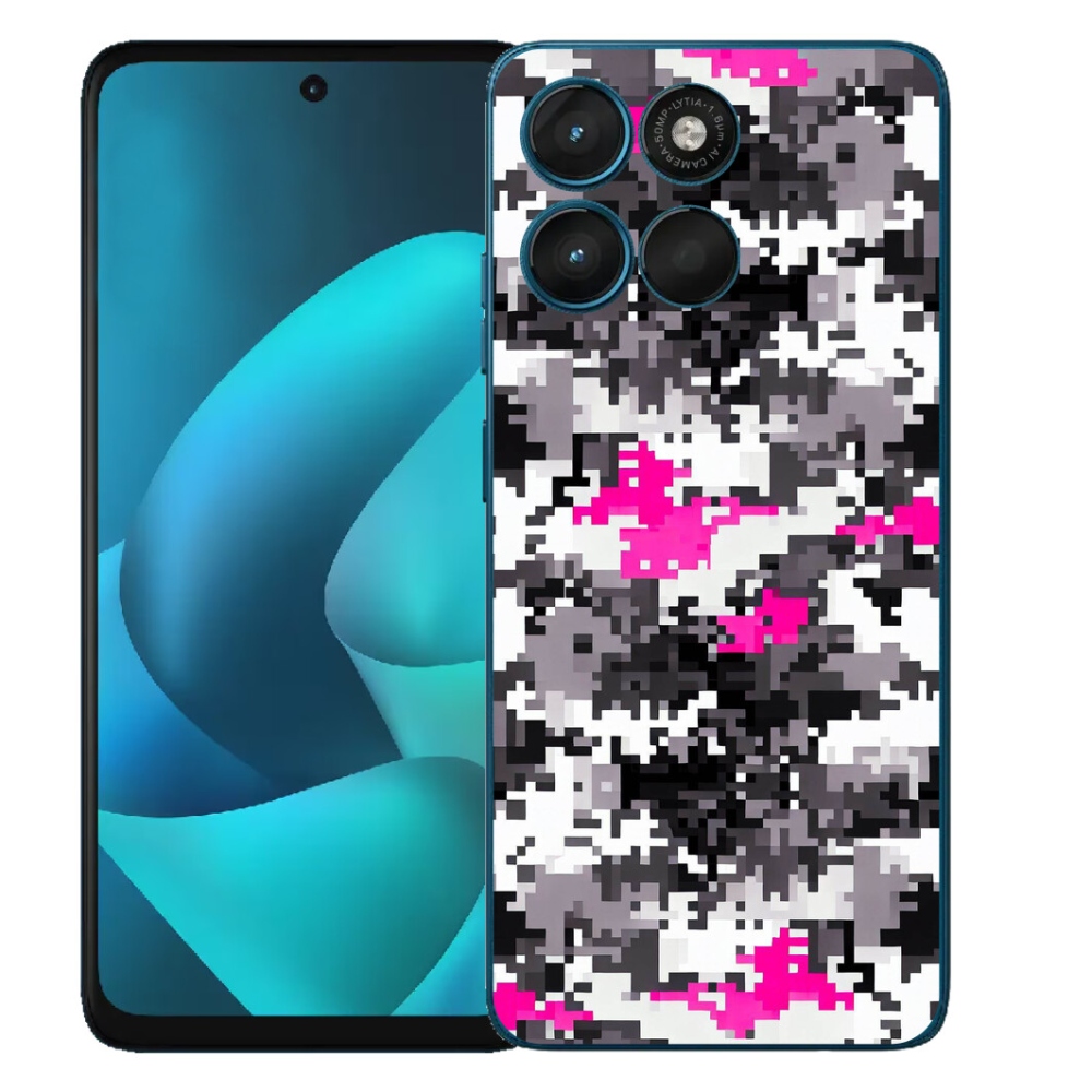 Gelový kryt mmCase na Motorola Moto G57 Power - maskáčový vzor 4