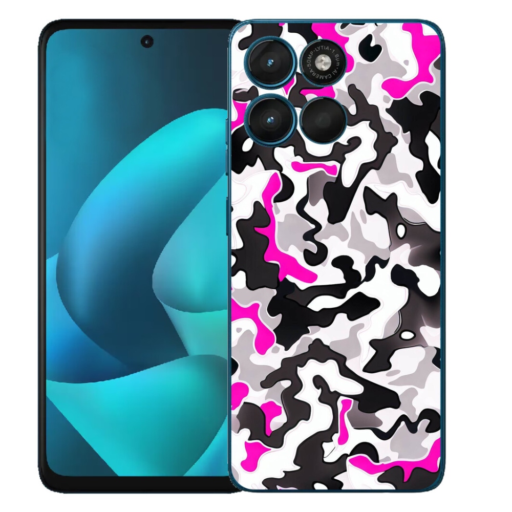 Gelový kryt mmCase na Motorola Moto G57 Power - maskáčový vzor 5
