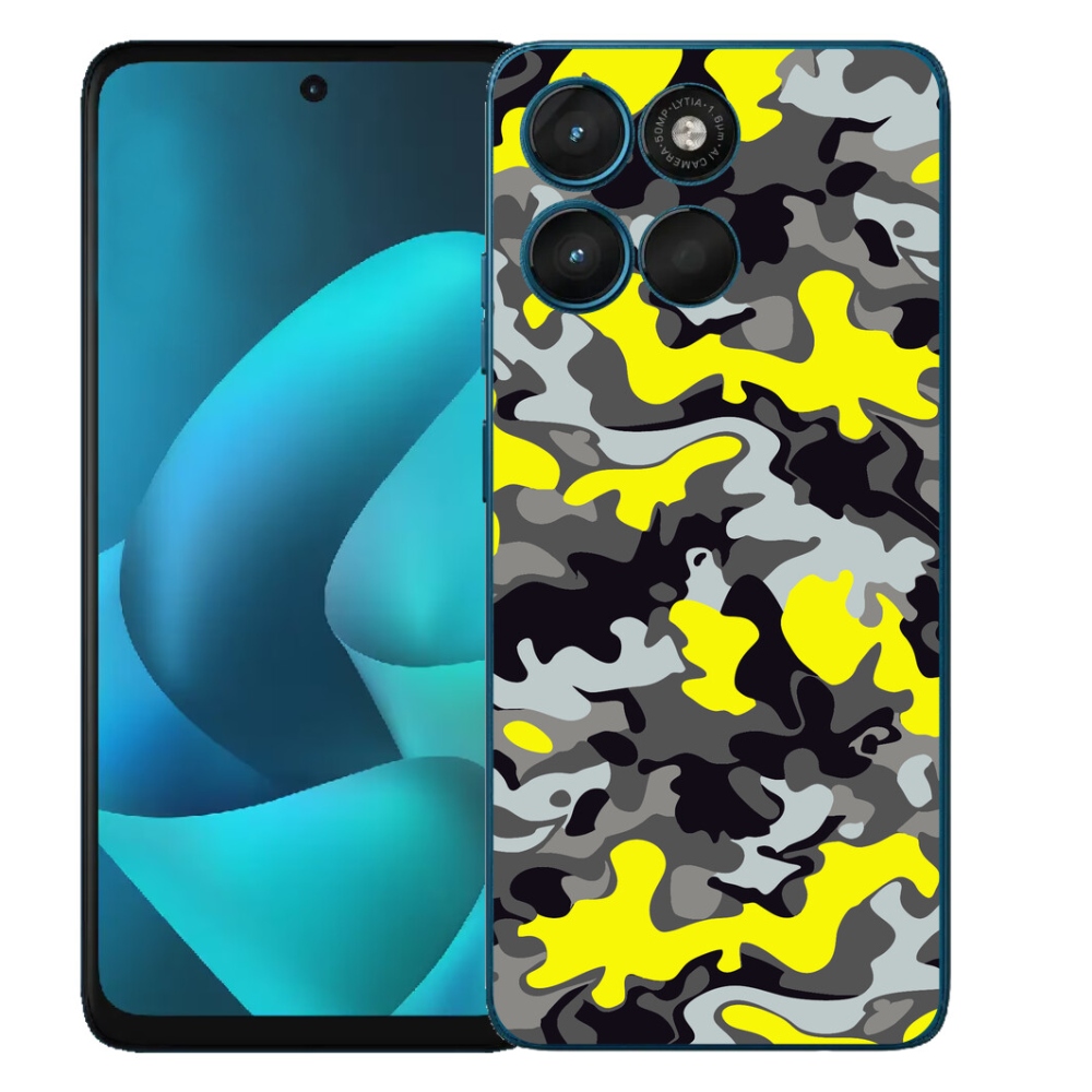 Gelový kryt mmCase na Motorola Moto G57 Power - maskáčový vzor 6