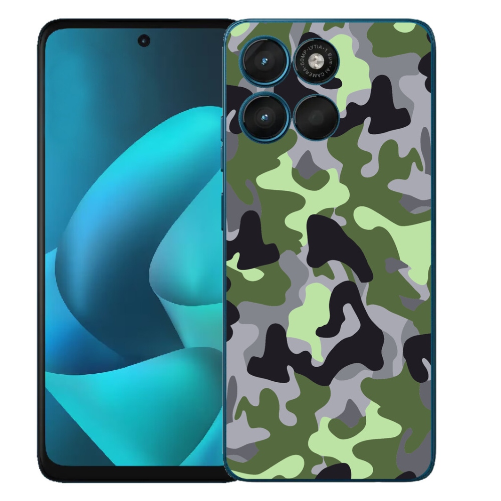 Gelový kryt mmCase na Motorola Moto G57 Power - maskáčový vzor 7