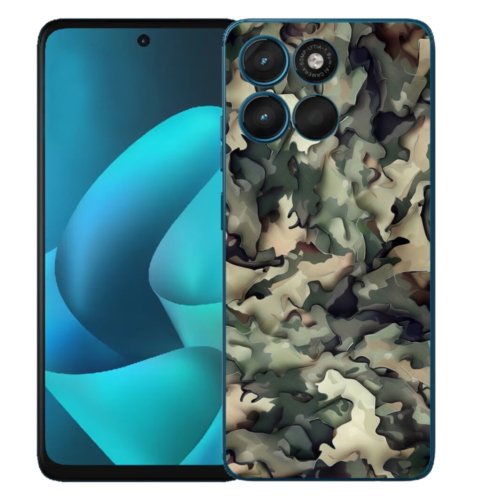 Gelový kryt mmCase na Motorola Moto G57 Power - maskáčový vzor 9