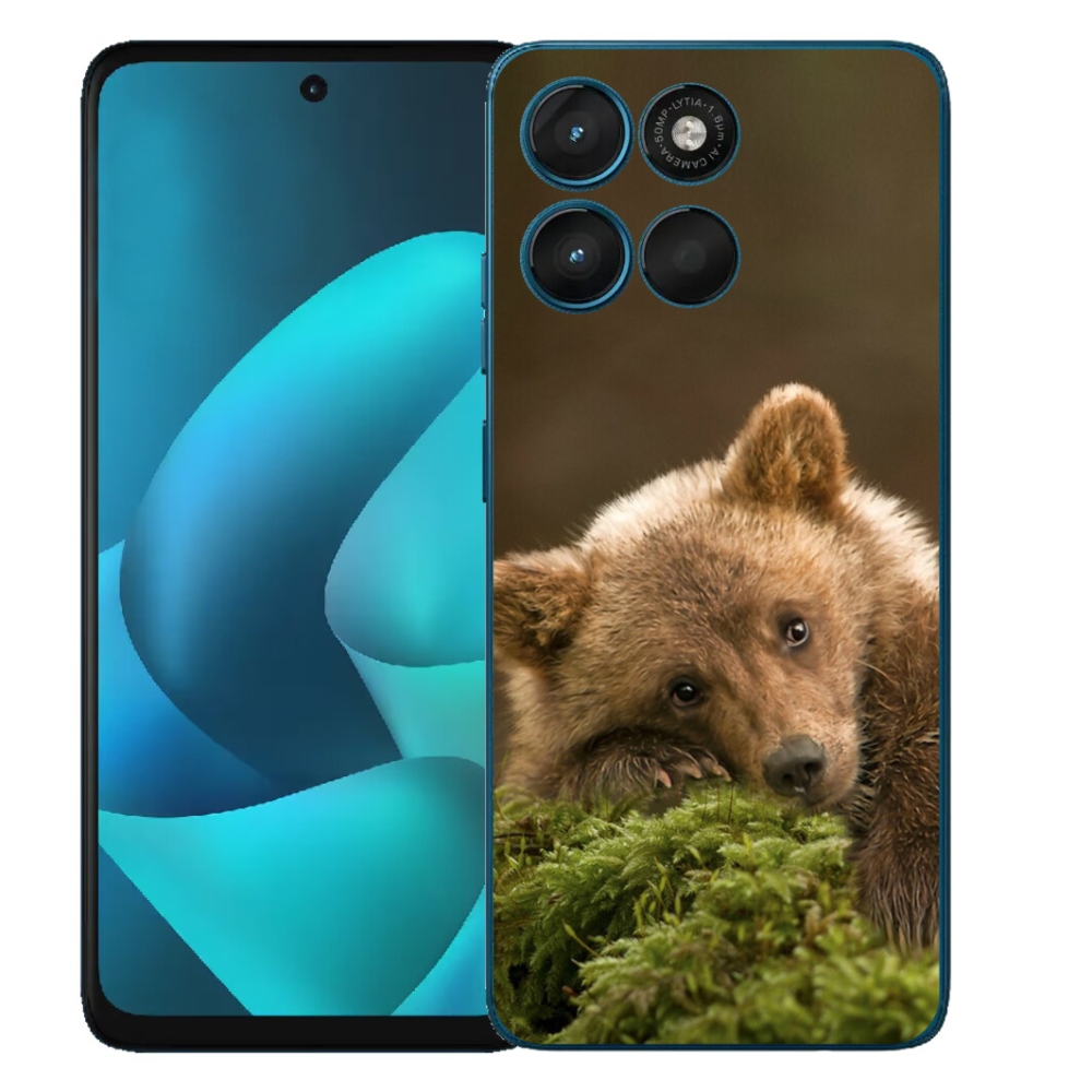 Gelový kryt mmCase na Motorola Moto G57 Power - medvěd