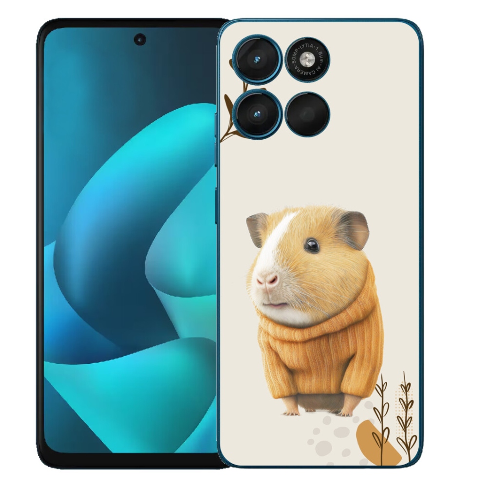 Gelový kryt mmCase na Motorola Moto G57 Power - morče ve svetru