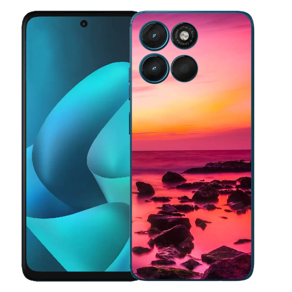 Gelový kryt mmCase na Motorola Moto G57 Power - moře a záře