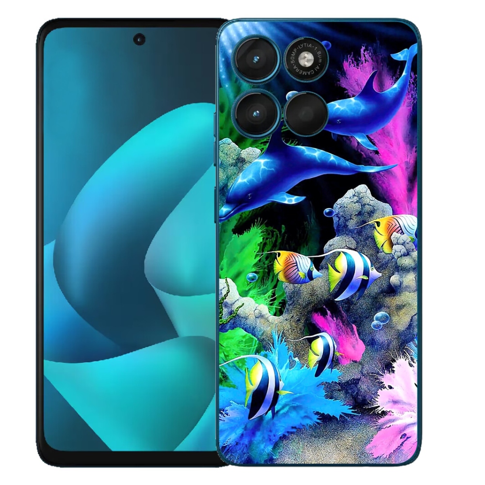 Gelový kryt mmCase na Motorola Moto G57 Power - mořský svět