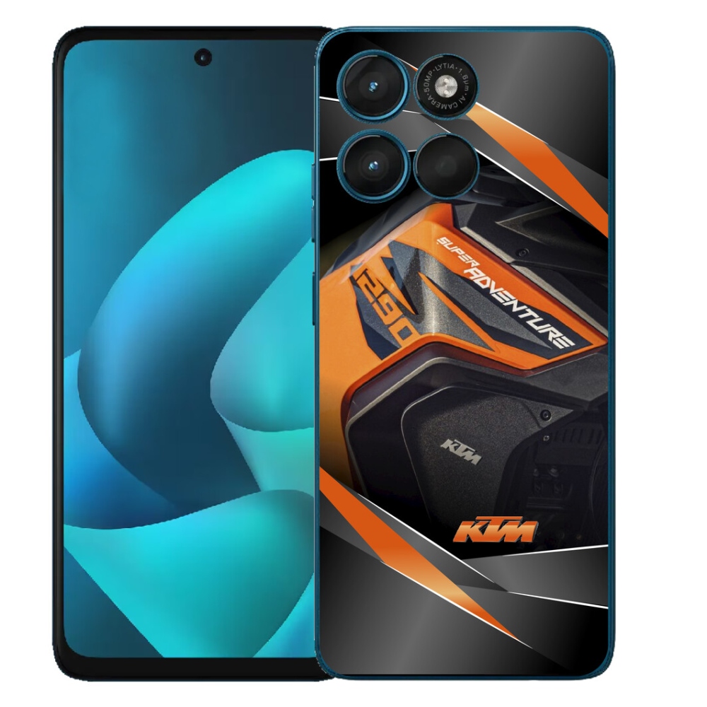 Gelový kryt mmCase na Motorola Moto G57 Power - motorka ktm