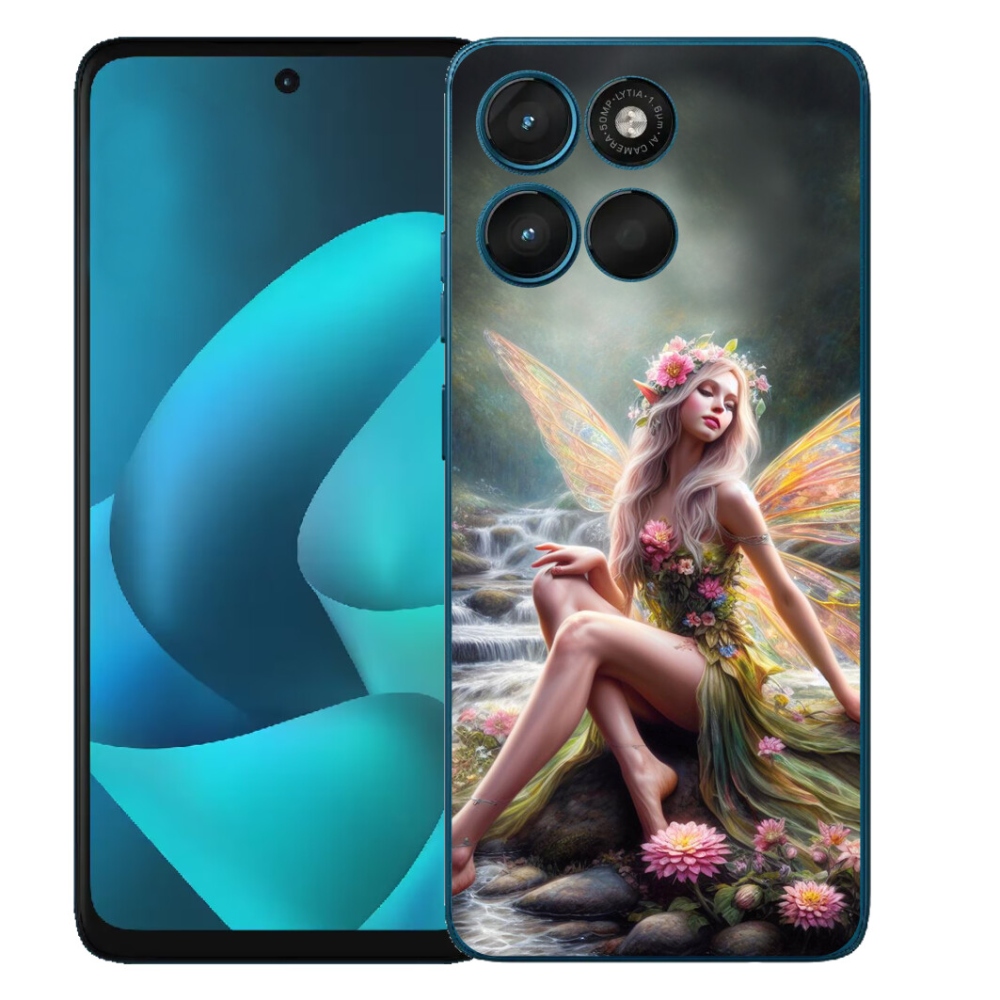 Gelový kryt mmCase na Motorola Moto G57 Power - motýlí žena 1