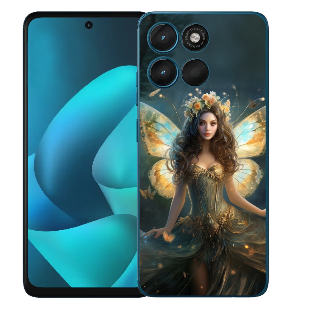 Gelový kryt mmCase na Motorola Moto G57 Power - motýlí žena