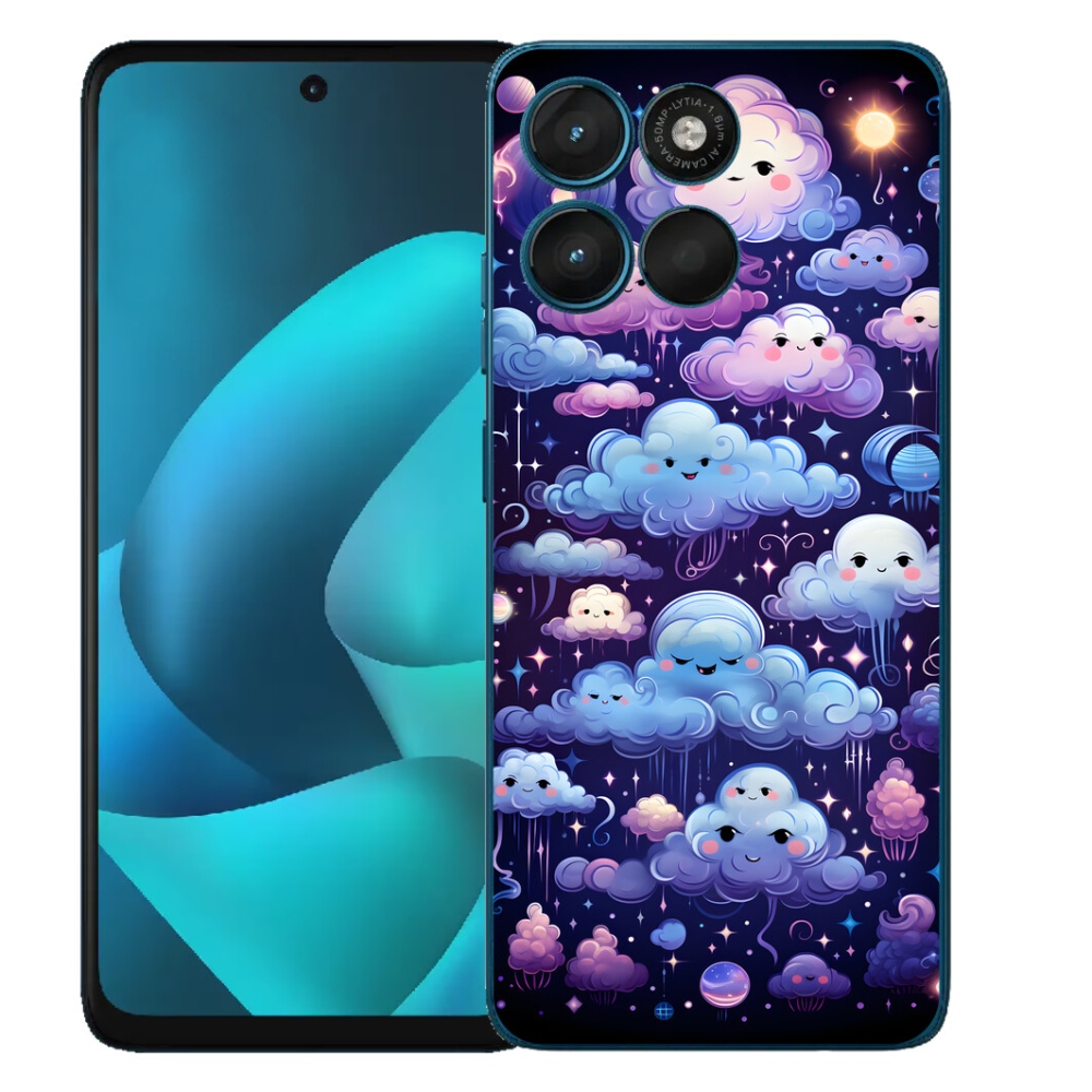 Gelový kryt mmCase na Motorola Moto G57 Power - mráčky