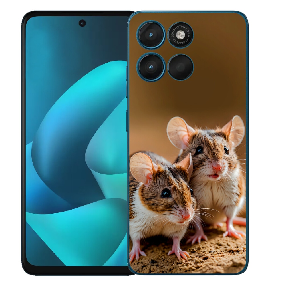 Gelový kryt mmCase na Motorola Moto G57 Power - myší duo