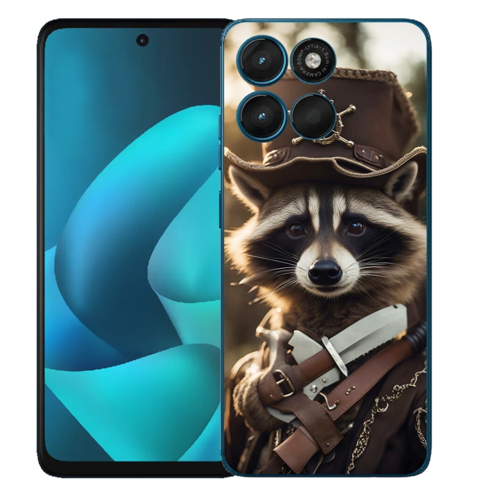 Gelový kryt mmCase na Motorola Moto G57 Power - mýval v uniformě