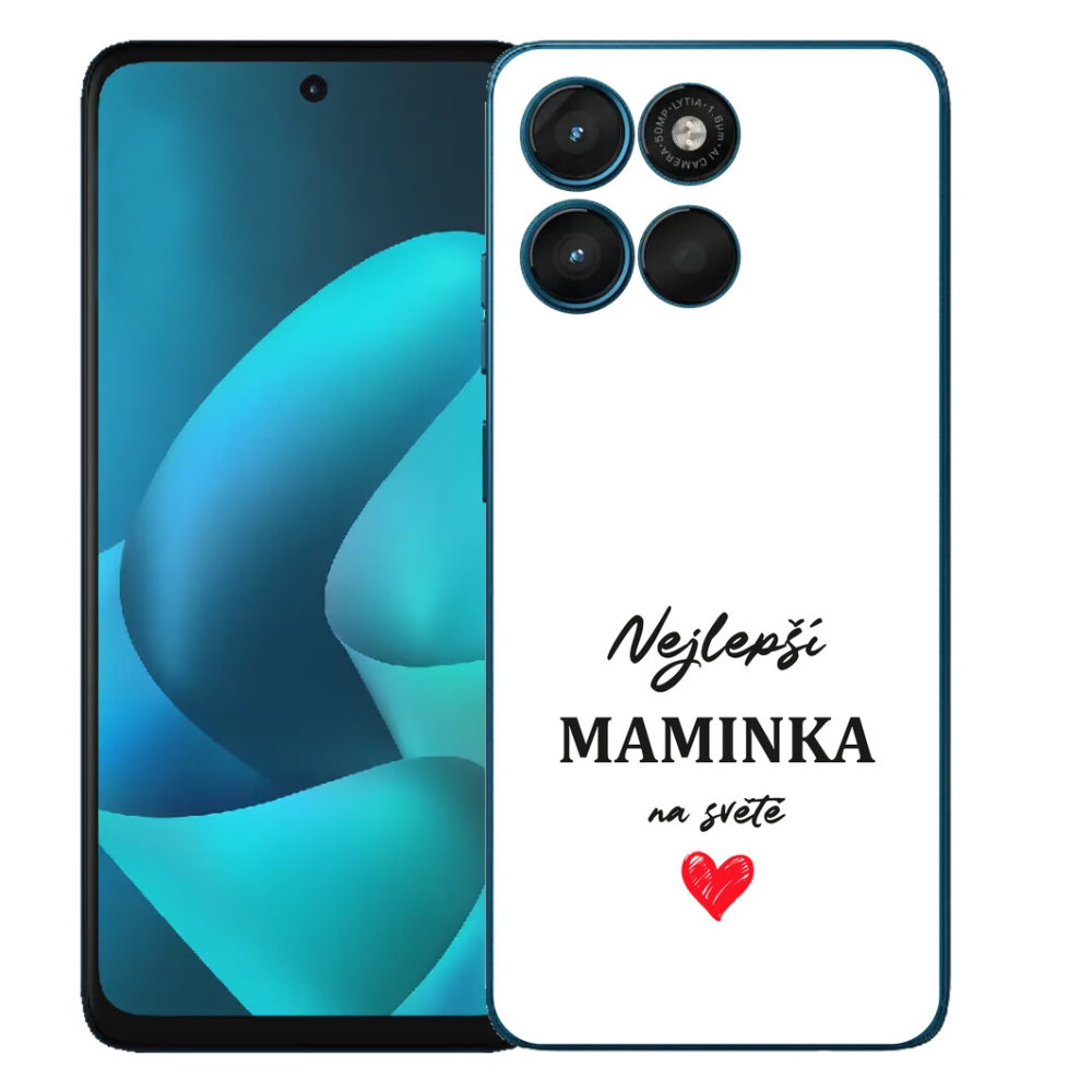 Gelový kryt mmCase na Motorola Moto G57 Power - nejlepší maminka 1 bílé pozadí